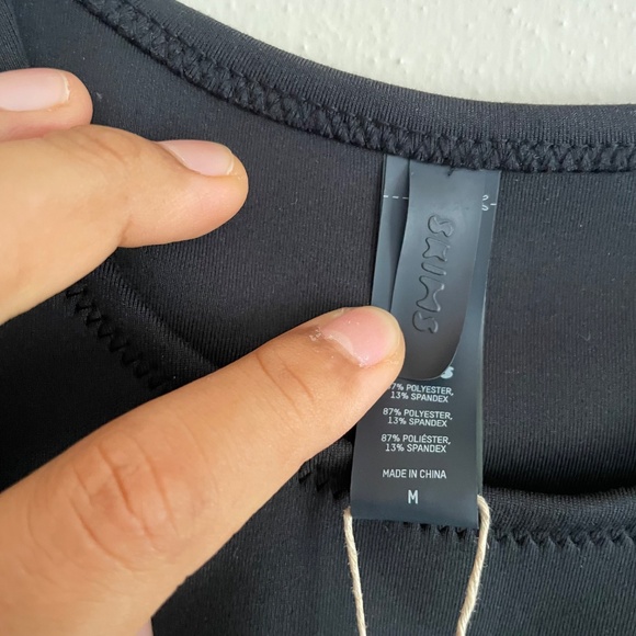 SKIMS Sport Swim Black Top - Picture 7 of 10